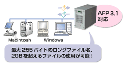 N-RAID4000ZV[YbMacintoshWindows݂ł̃t@CL\